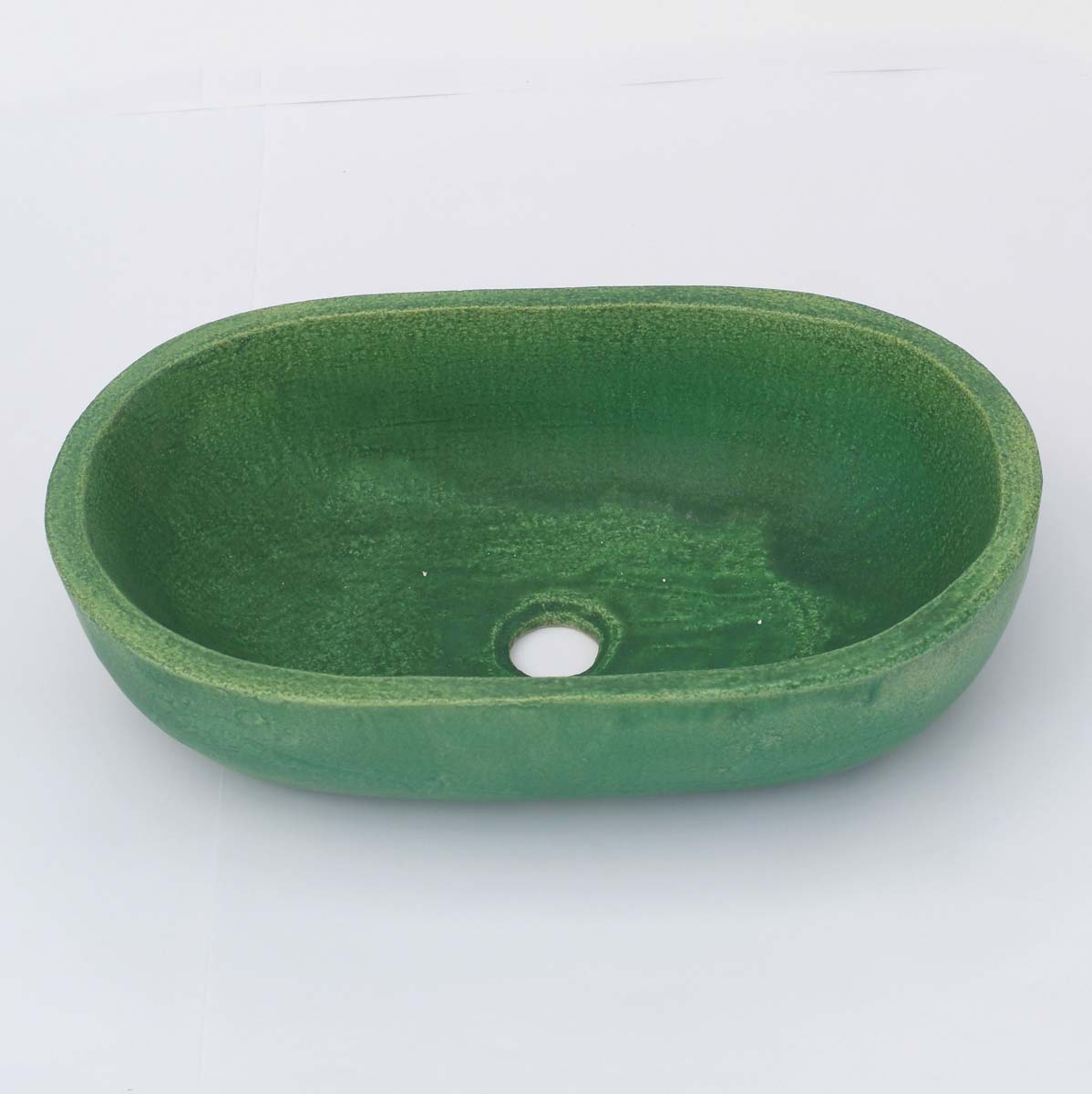 כיור אמבטיה קטן אובאליבצבע ירוק